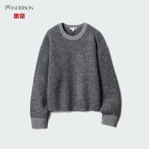 Uniqlo x JW Anderson Soufflé Yarn Crew Neck Sweater – Gray (Size S)